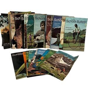 45+ Vintage Issues 1972-1975 National Geographic School Bulletin Magazines Lot